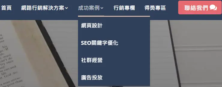 里德網頁設計公司 成功案例分類