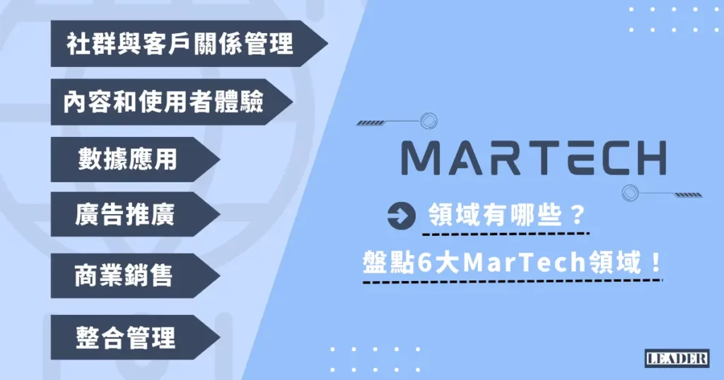 MarTech 領域有哪些？盤點 6 大 MarTech 領域！