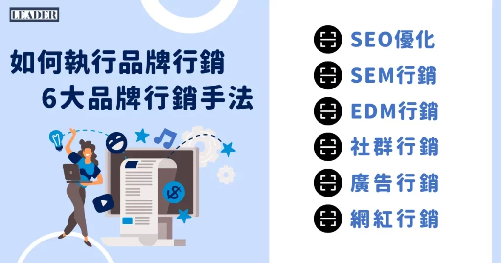 【品牌行銷策略】精華攻略!10 步驟 + 7 重點從零打造成功品牌 6 如何執行品牌行銷? 6 大品牌行銷手法