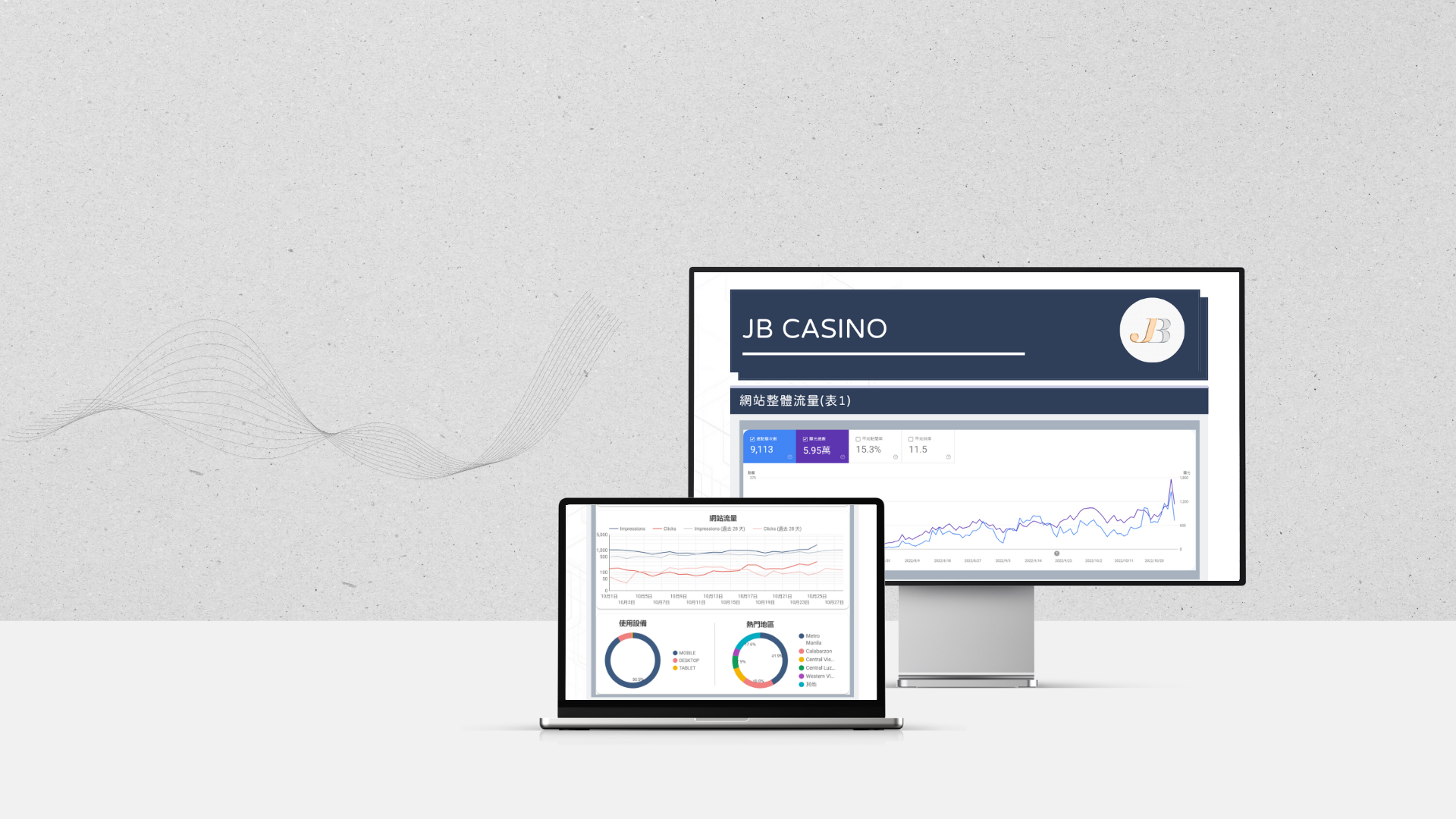 JB Casino，網站整體流量成效報表