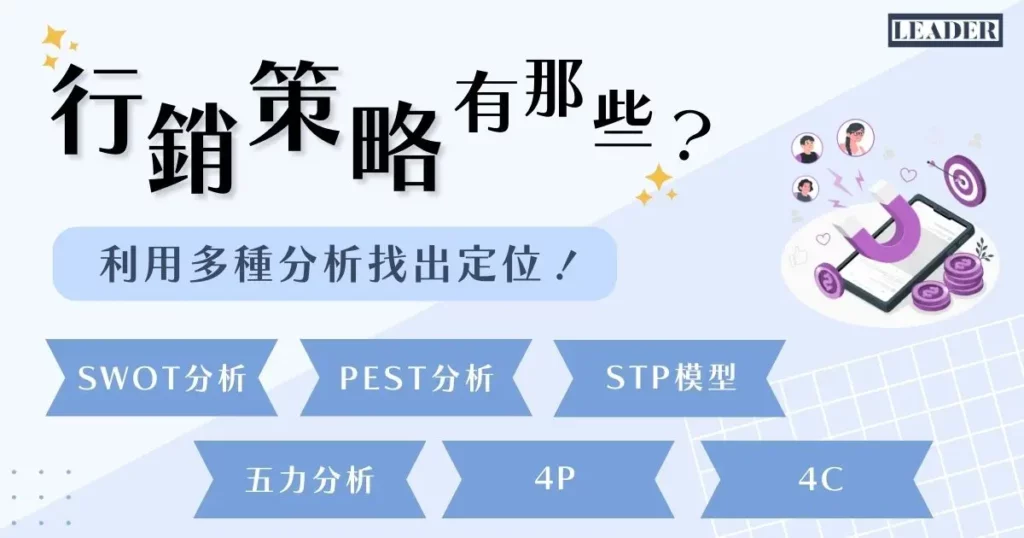 行銷策略有哪些？利用多種分析找出定位！