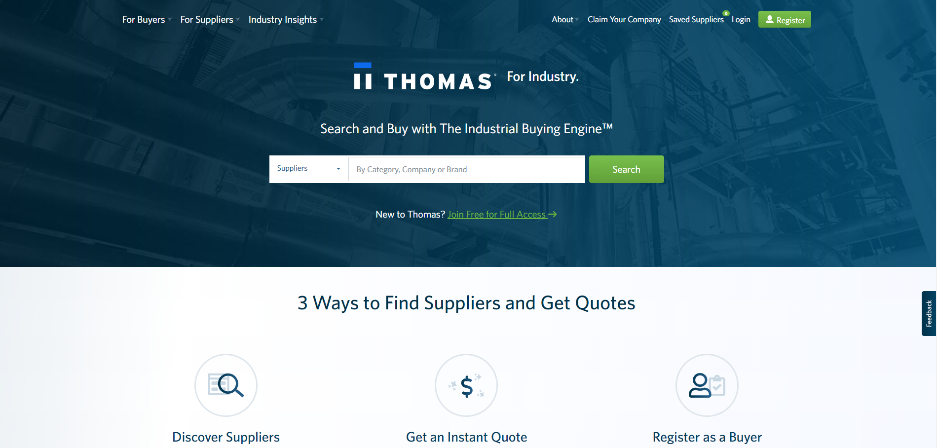 最新的 B2B 台灣貿易平台懶人包! 18 種平台成功拓展海外商機! 23 ThomasNet