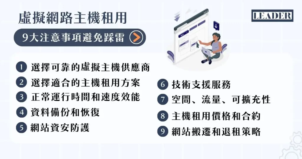 主機租用不踩雷! 3 大虛擬主機、實體主機優缺點分析! 5 虛擬網站主機租用 9 大注意事項避免踩雷